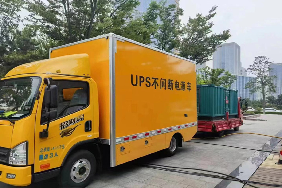 锦州发电机租赁施工现场
